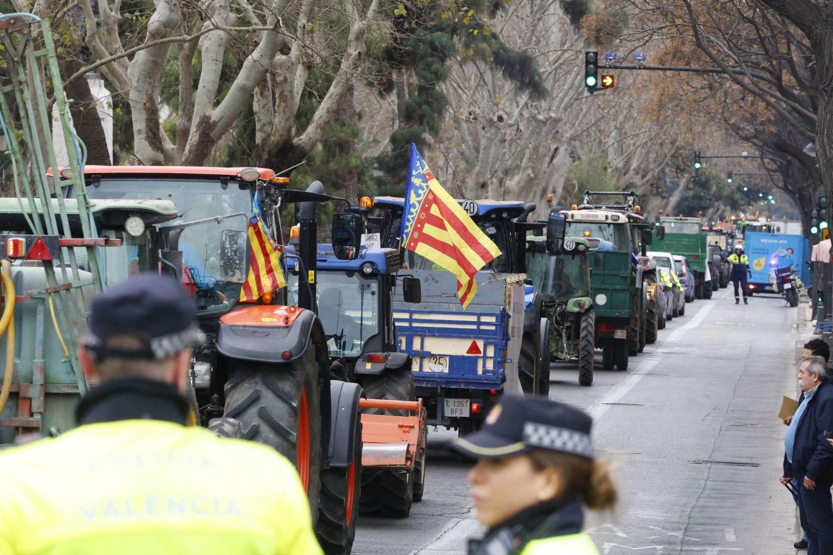 Fotos de la tractorada en Valencia