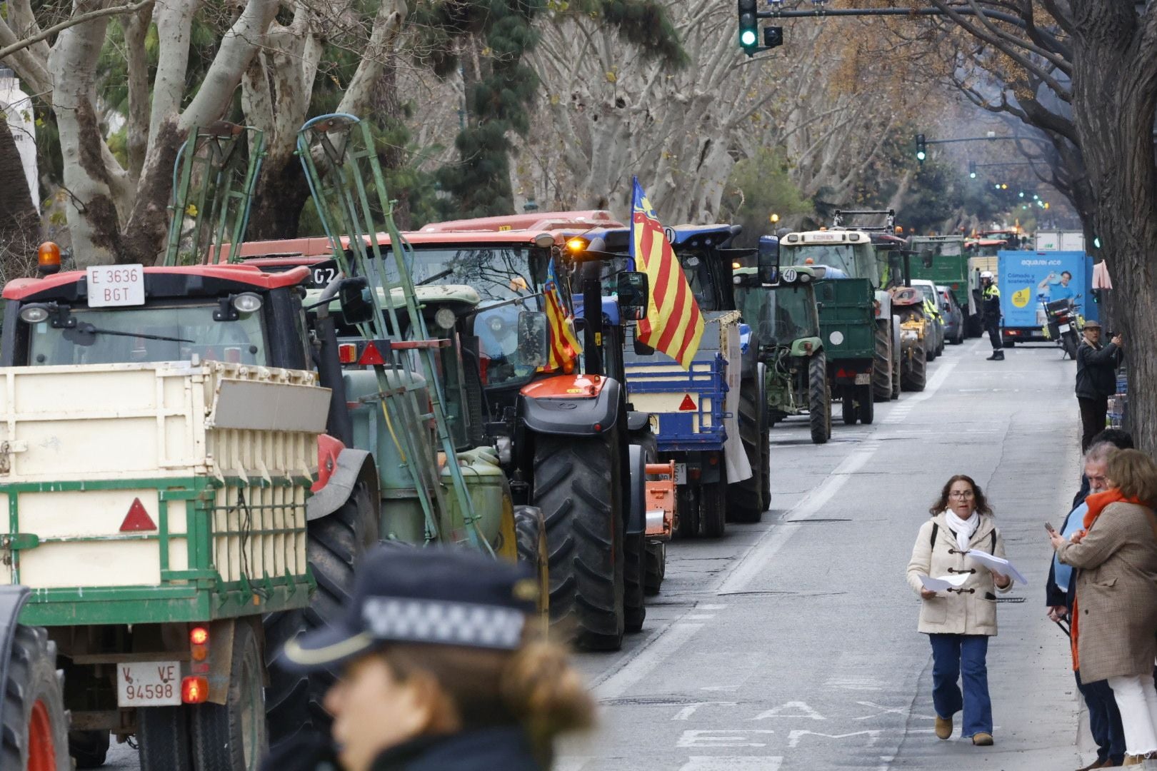 Fotos de la tractorada en Valencia