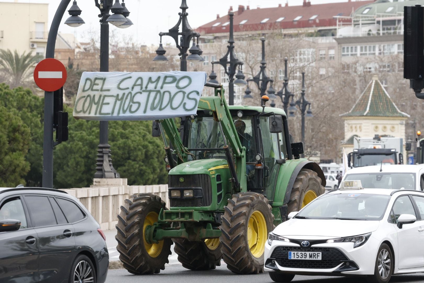 Fotos de la tractorada en Valencia