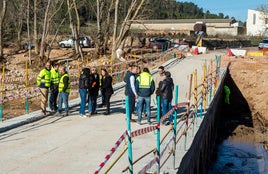 Visita a las obras del puente de Hortunas.