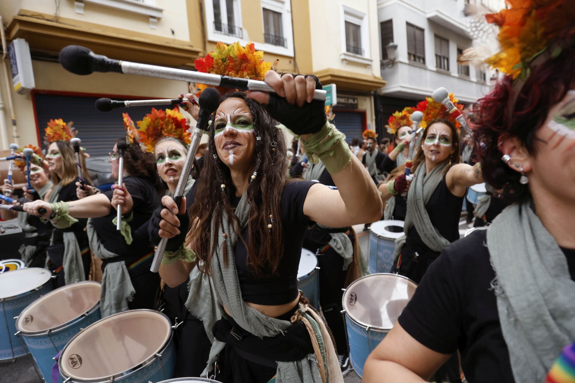 El carnaval revoluciona las calles de Ruzafa