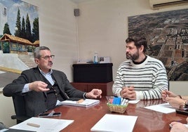 José María Ángel, en el ayuntamiento de Loriguilla.