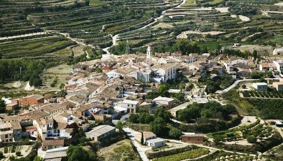 Vista aérea de Otos.