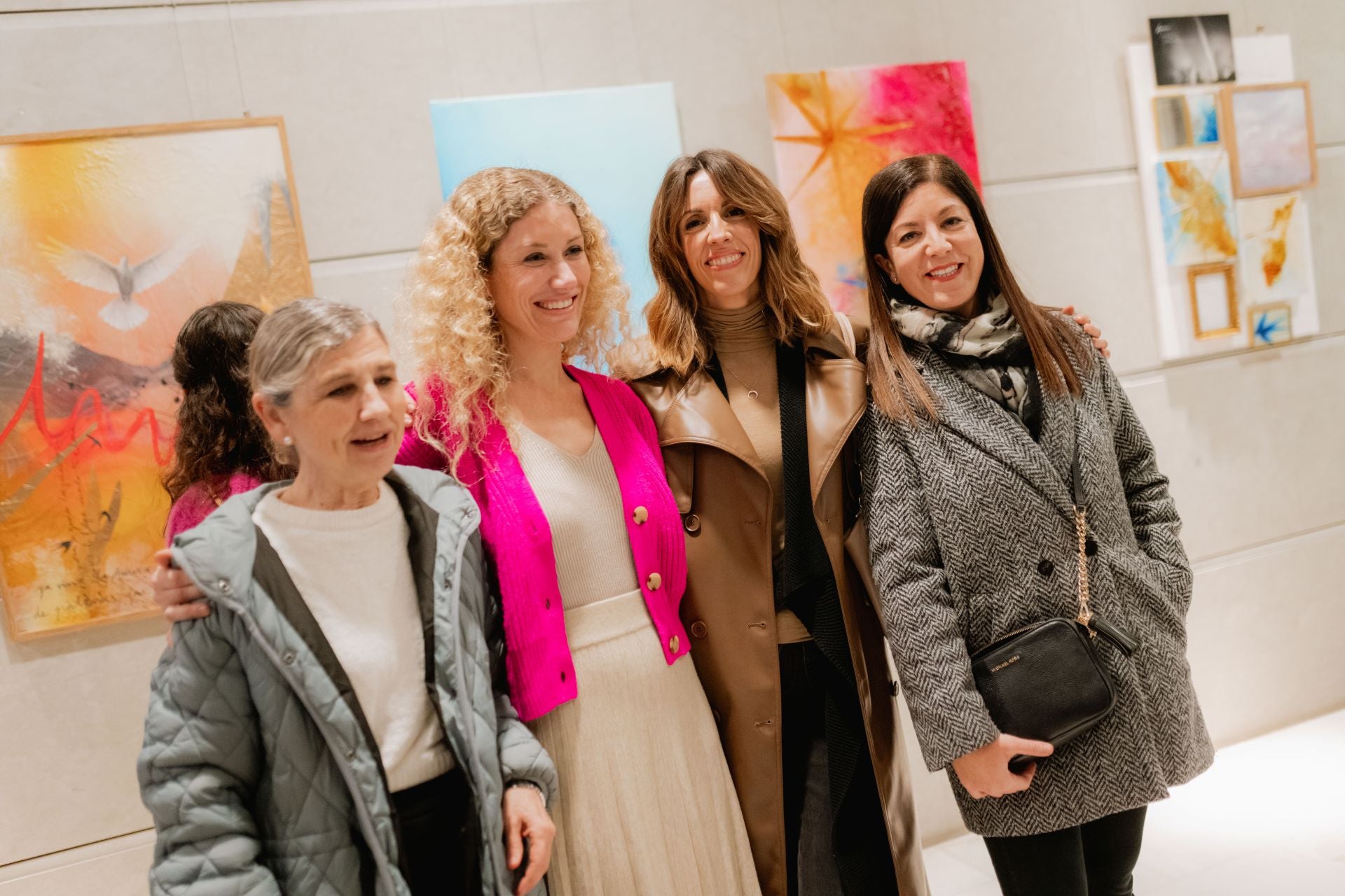 Lucía Be, en la inauguración de su exposición.