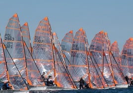 Una de las regatas que se han celebrado durante la Comunitat Valenciana Olympic Week.