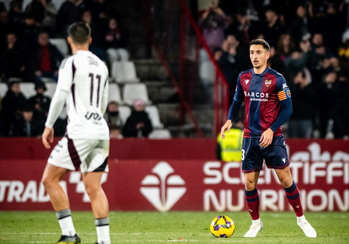 Pablo Martínez durante un partido esta temporada