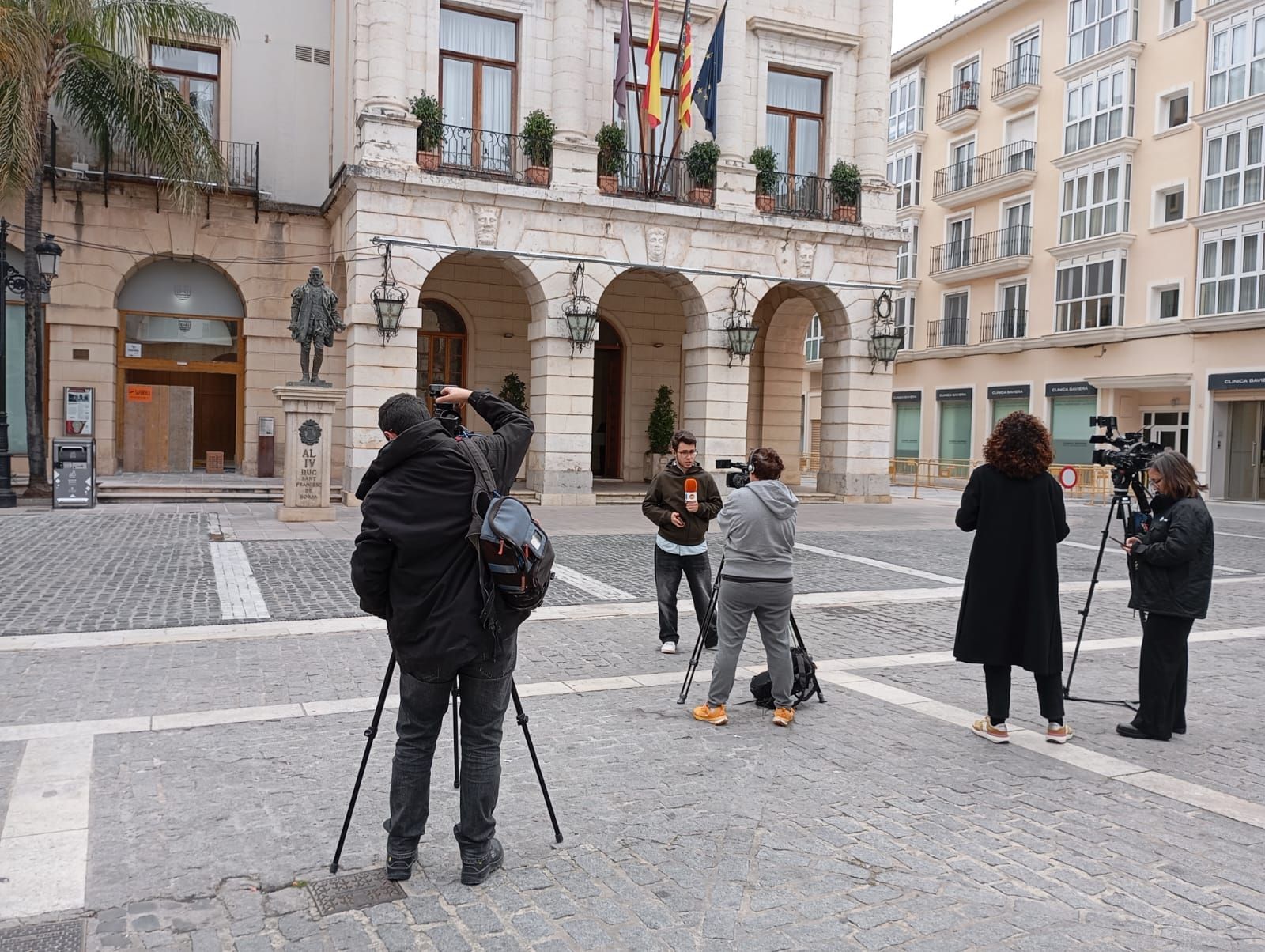 La Casa Consistorial de Gandia, esta mañana.