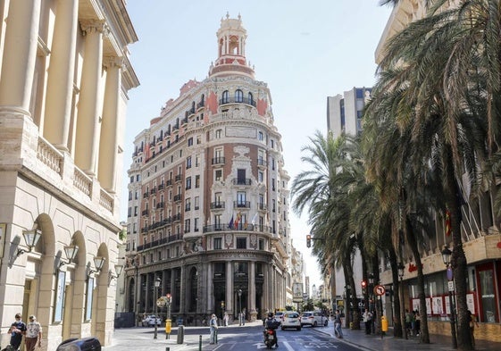 Una de las calles de Valencia.