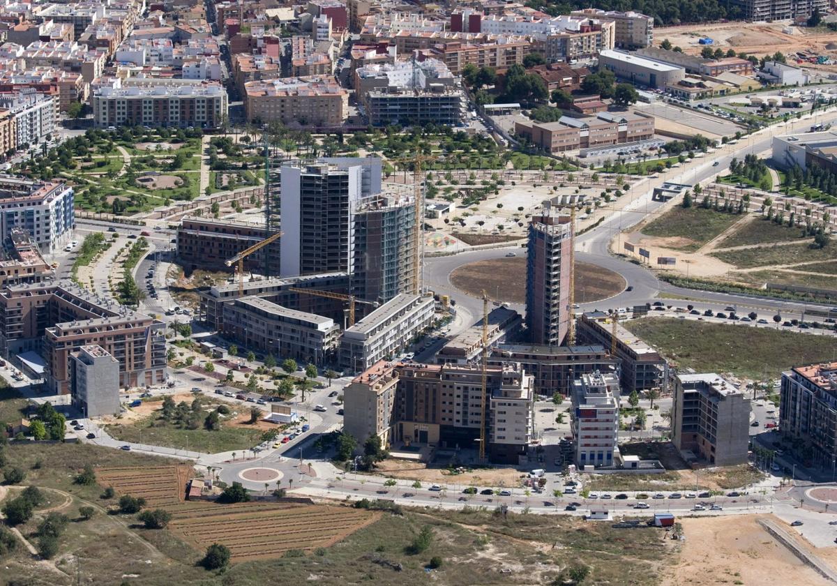 Vista aérea de uno de los municipios. Imagen de archivo.