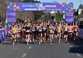 Participantes en la 10K Fem de la edición de 2024 de la prueba.