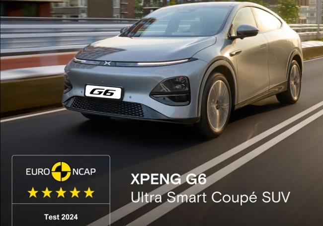 XPENG G6, 5 estrellas en EURO NCAP