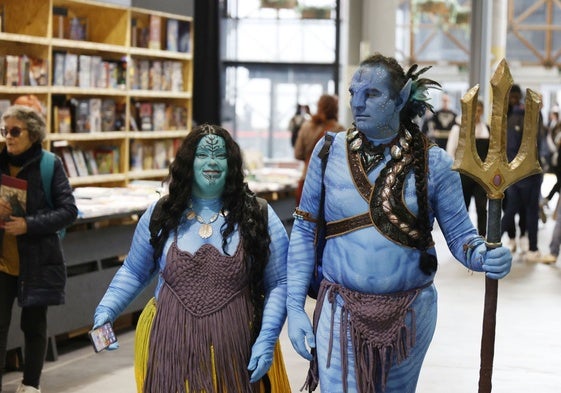 Los personajes de 'Avatar' en Feria Valencia.