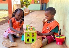 Niños de la Fundación Mozambique.