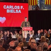 Acto de la candidatura de Fernández Bielsa, este viernes en Xirivella.