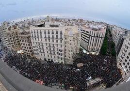 Manifestación contra la gestión de la dana este sábado.