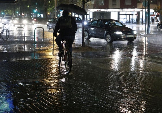 Lluvia en Valencia.