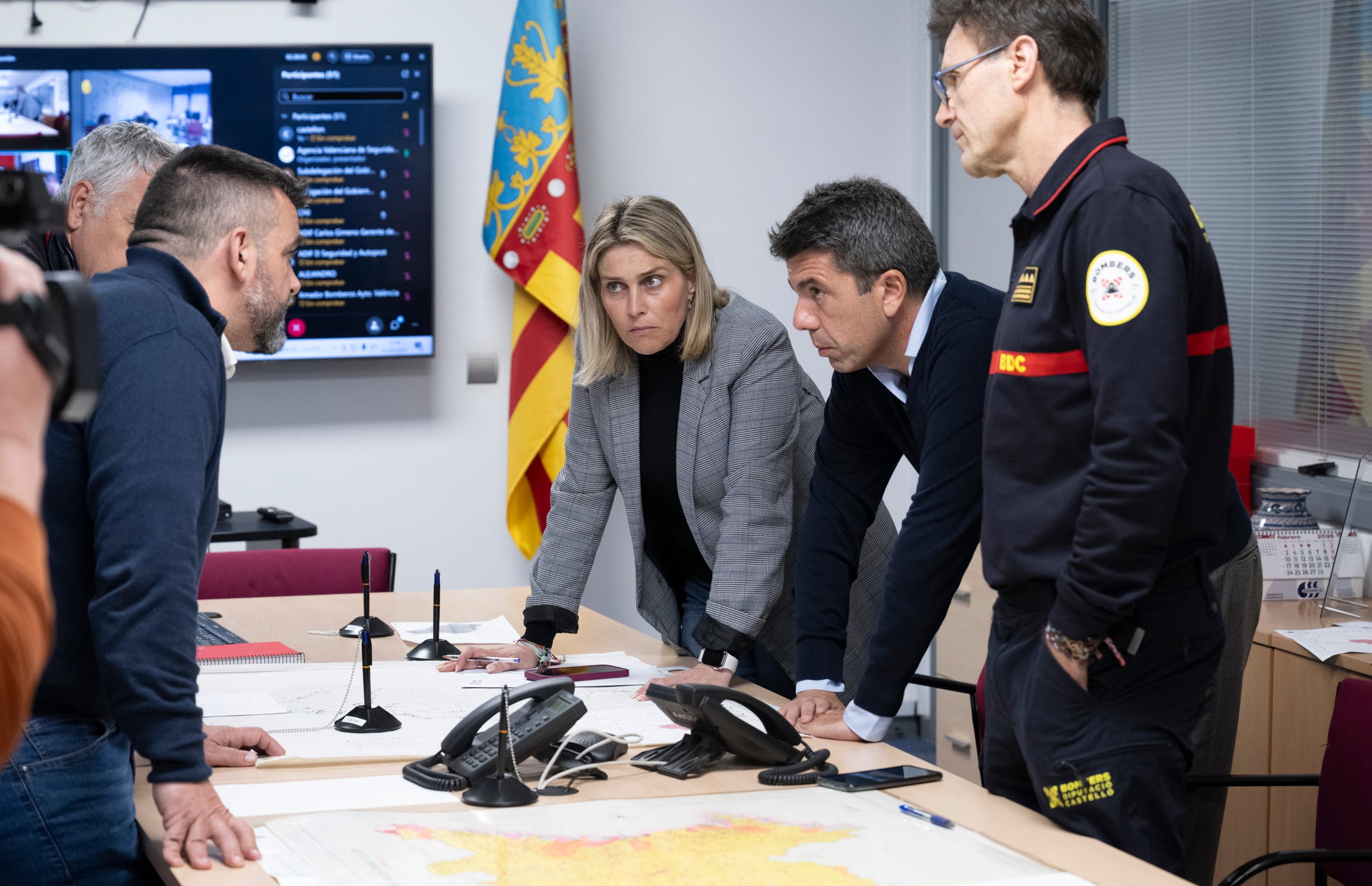 Carlos Mazón junto a la presidenta de la Diputación de Castellón.