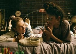 Jules y Rue, en un fotograma de 'Euphoria'.