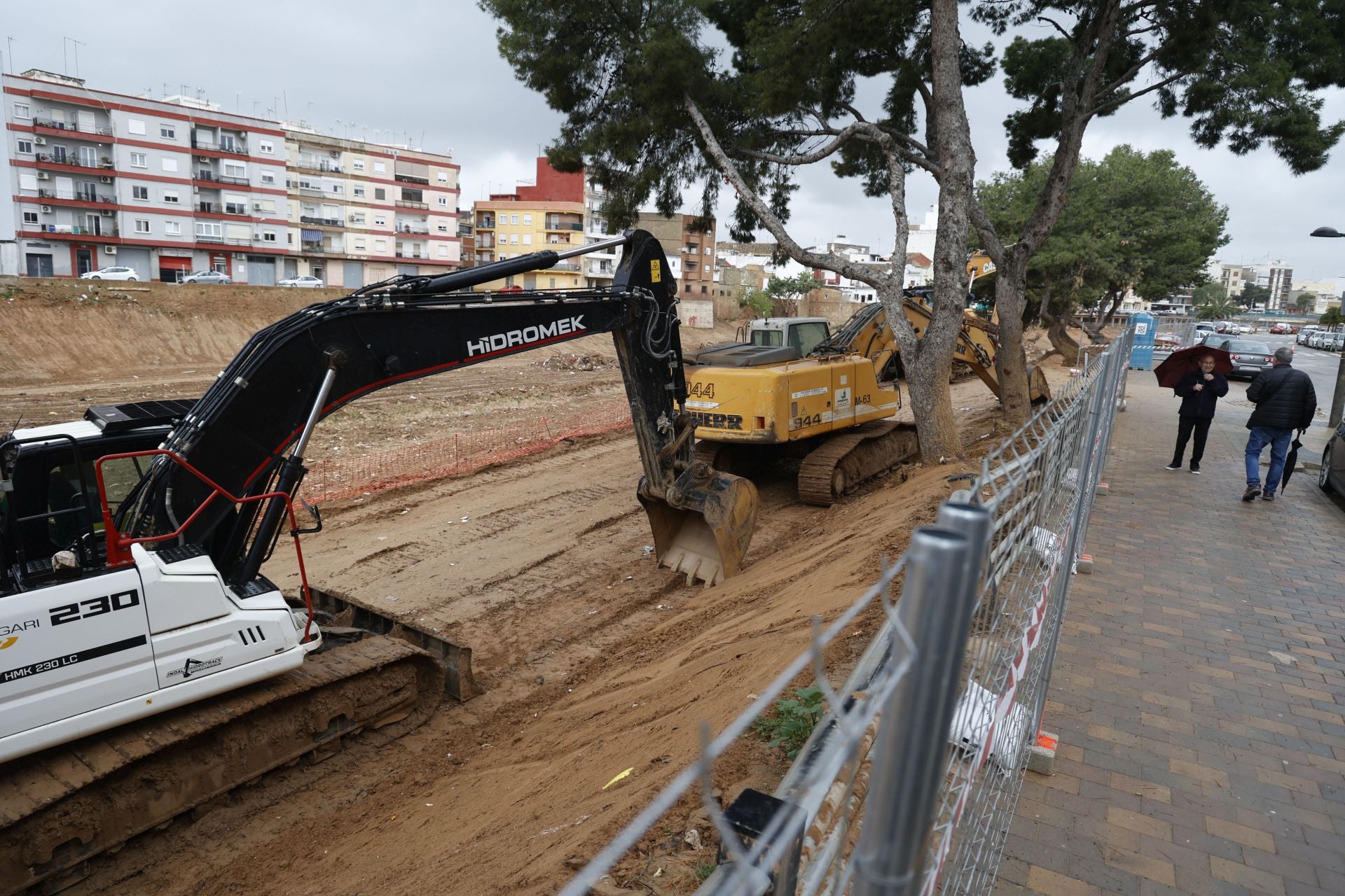 La alerta por el temporal paraliza las obras de reconstrucción en Paiporta