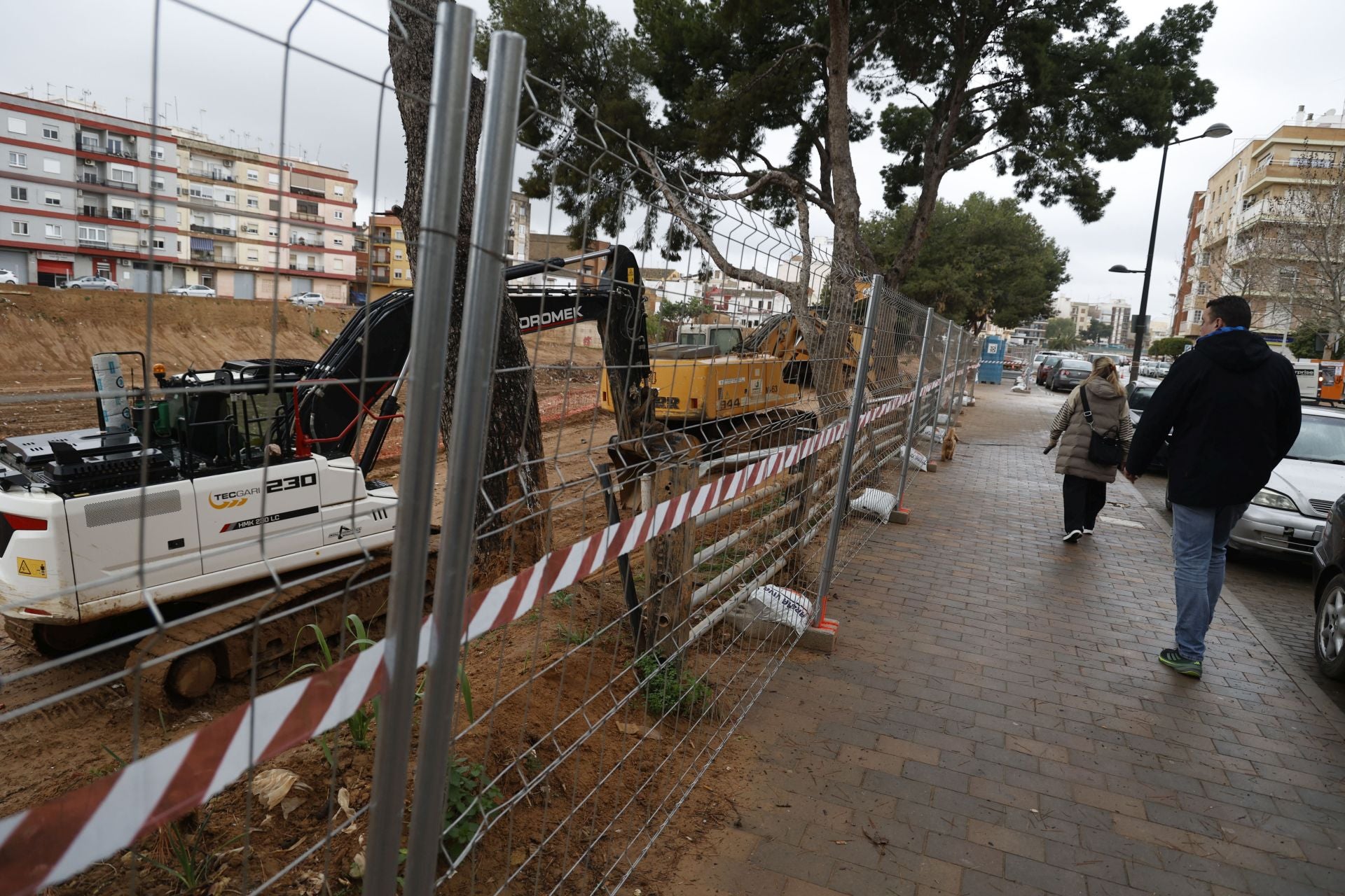 La alerta por el temporal paraliza las obras de reconstrucción en Paiporta