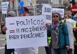 Protesta de pensionistas.