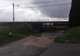 Paso subterráneo cortado en Castelló.