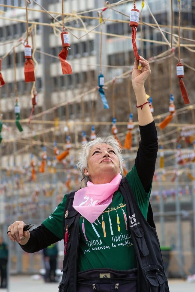 Nuria Martí, en la plaza del Ayuntamiento.