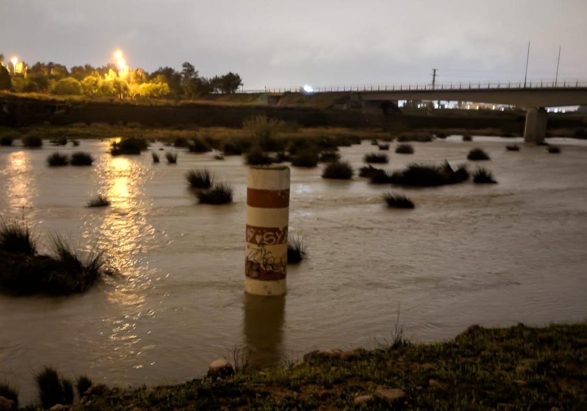 El río Palancia a su paso por Sagunto.