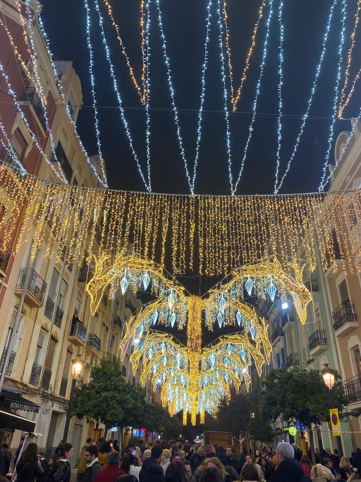 Encendido de luces en las Fallas de Valencia 2025