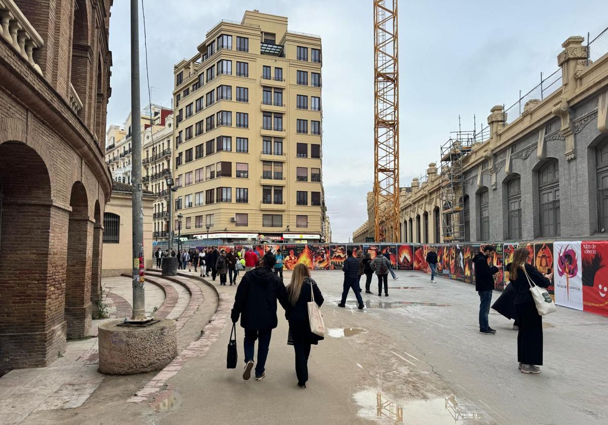 Valencia reabre la calle Alicante para los peatones durante las Fallas