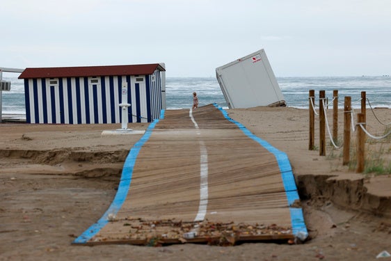 Una playa del puerto de Sagunto, en una imagen de archivo.