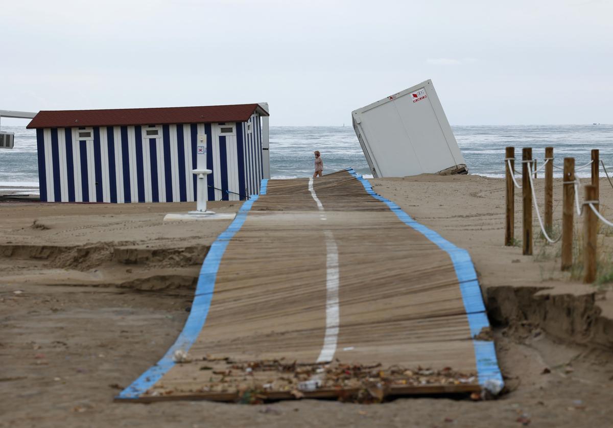 Una playa del puerto de Sagunto, en una imagen de archivo.