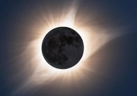 Un eclipse solar, en una imagen de archivo.