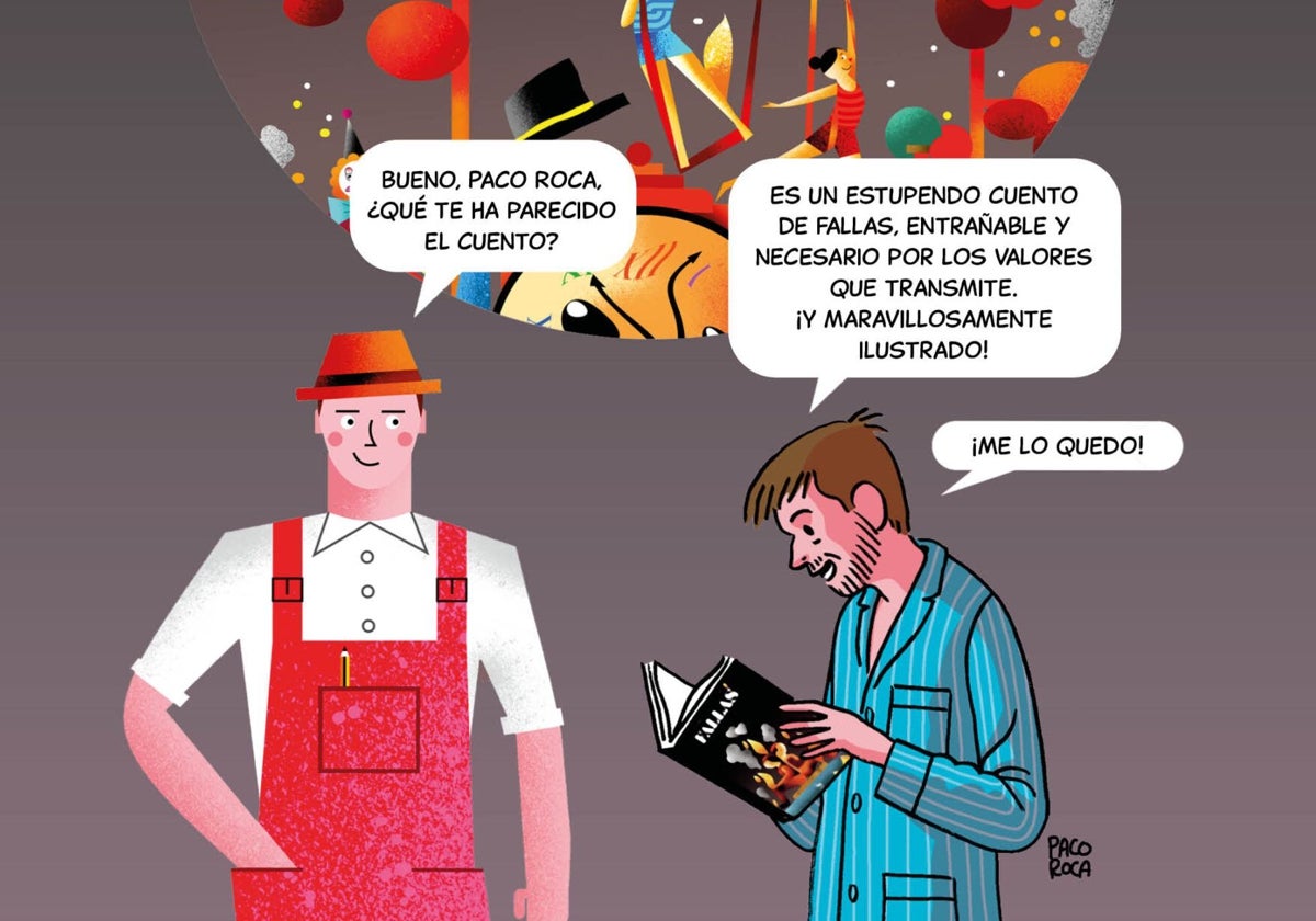 La contraportada de 'Un cuento mágico sobre las Fallas'.