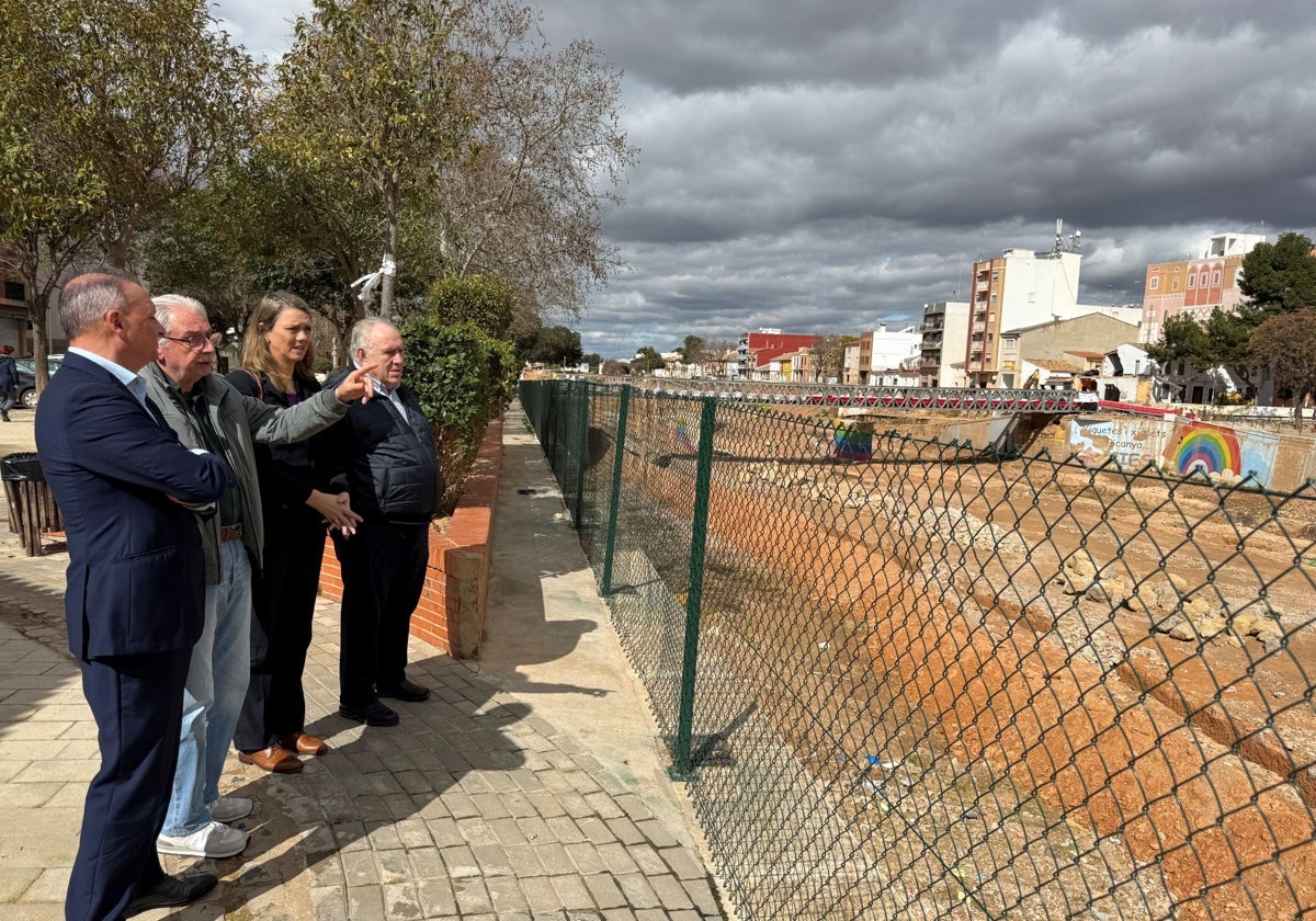 Salvador Navarro (CEV), Josep Almenar (alcalde de Picanya), Ángela de Miguel (candidata a la presidencia de Cepyme) y Vicente Alabau (Associació Empresarial de Picanya).