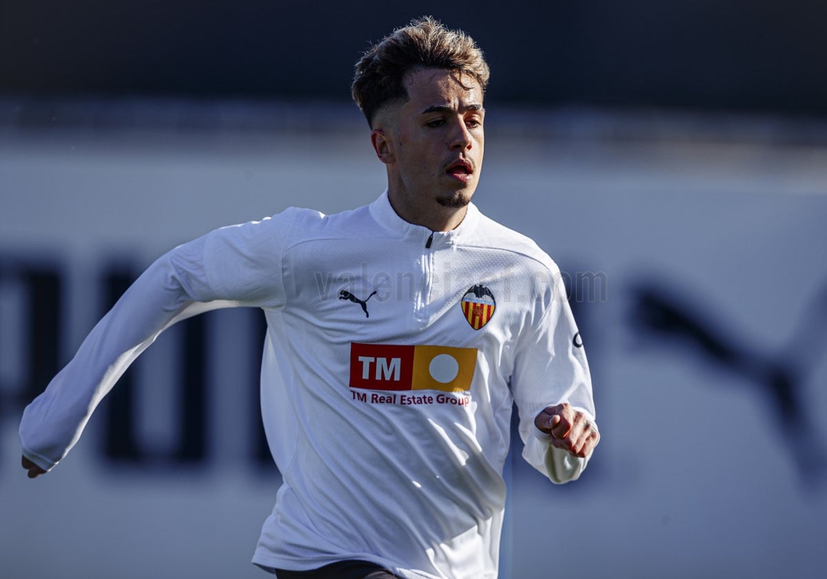 Iván Jaime, durante una sesión de entrenamiento.