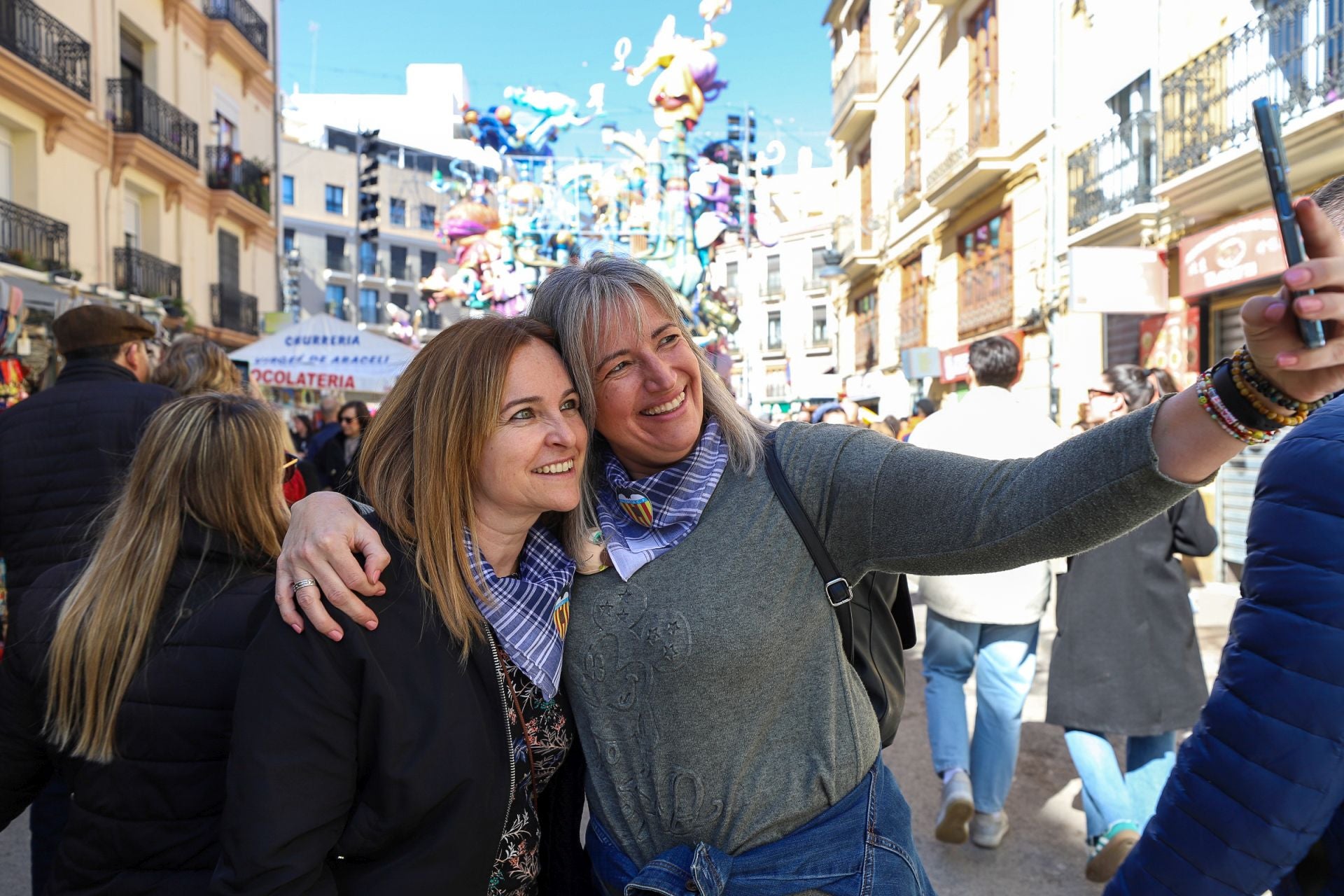 Ambientazo fallero este sábado en Valencia