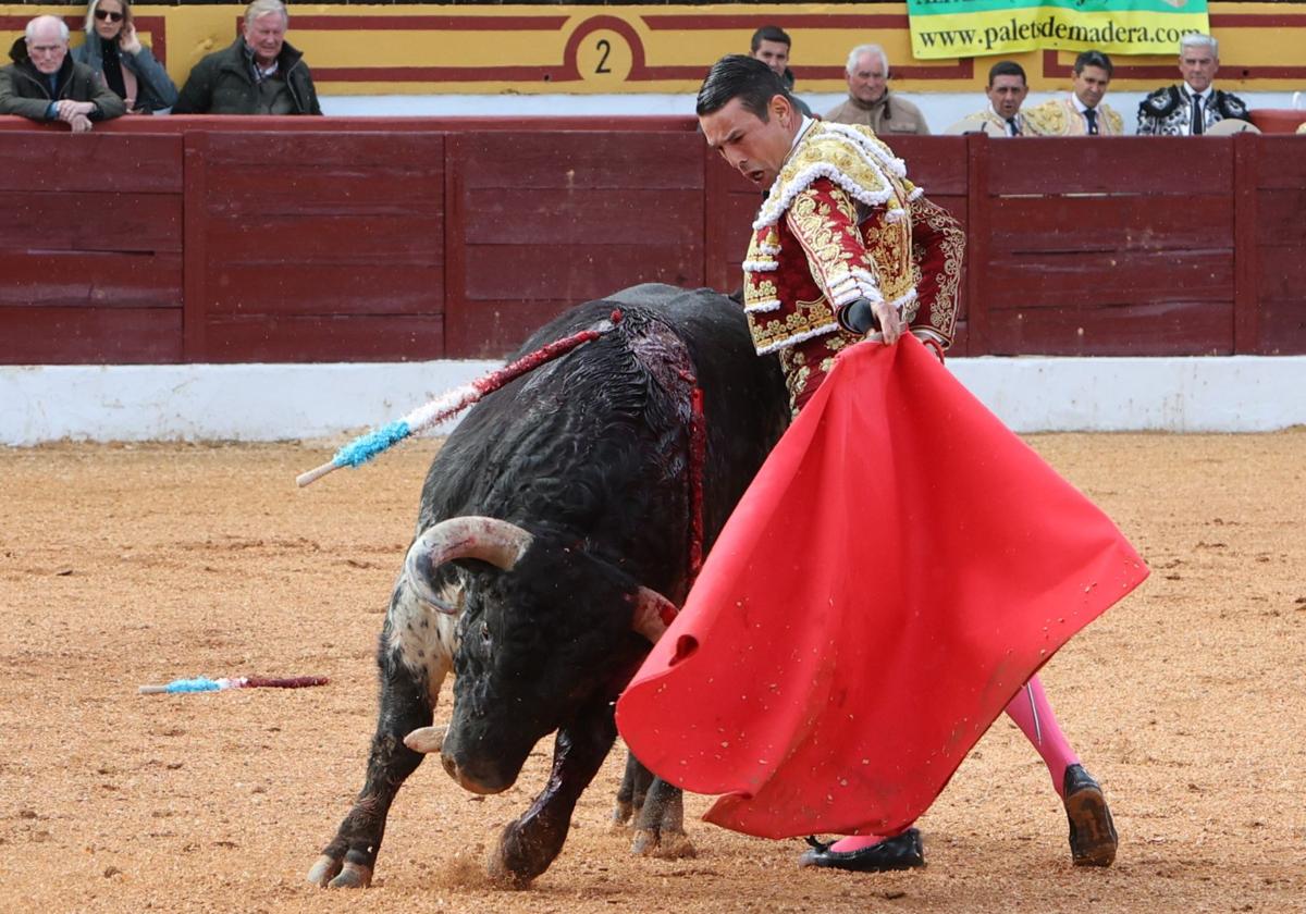 El diestro José María Manzanares da un pase.