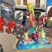 Plantà de la falla de la comisión 'No, ni, na' de Chella.