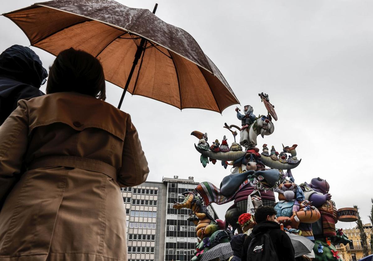 Lluvia sobre Valencia.