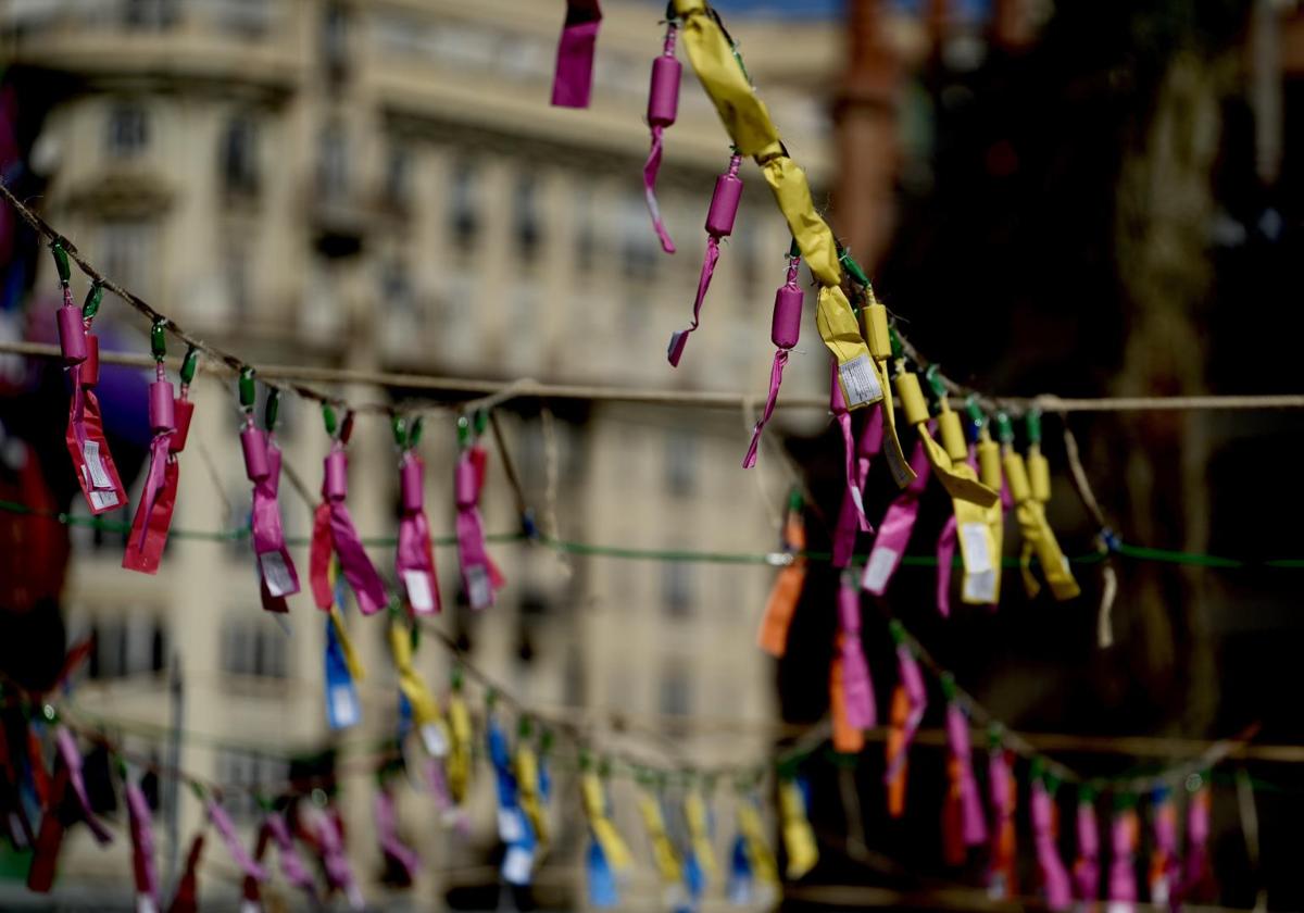 Una mascletà de las Fallas.