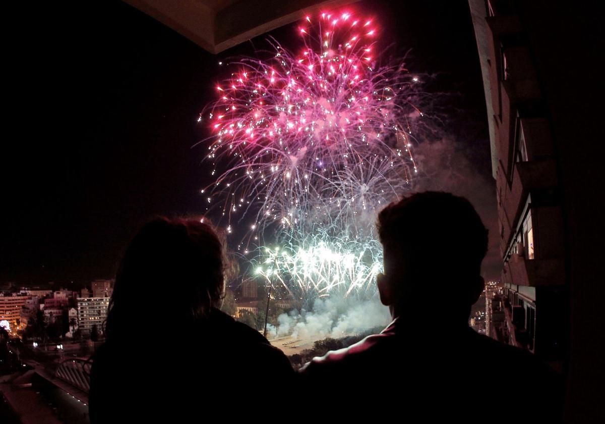 La Nit del Foc, el mayor castillo nocturno de fuegos artificiales, en una imagen de archivo