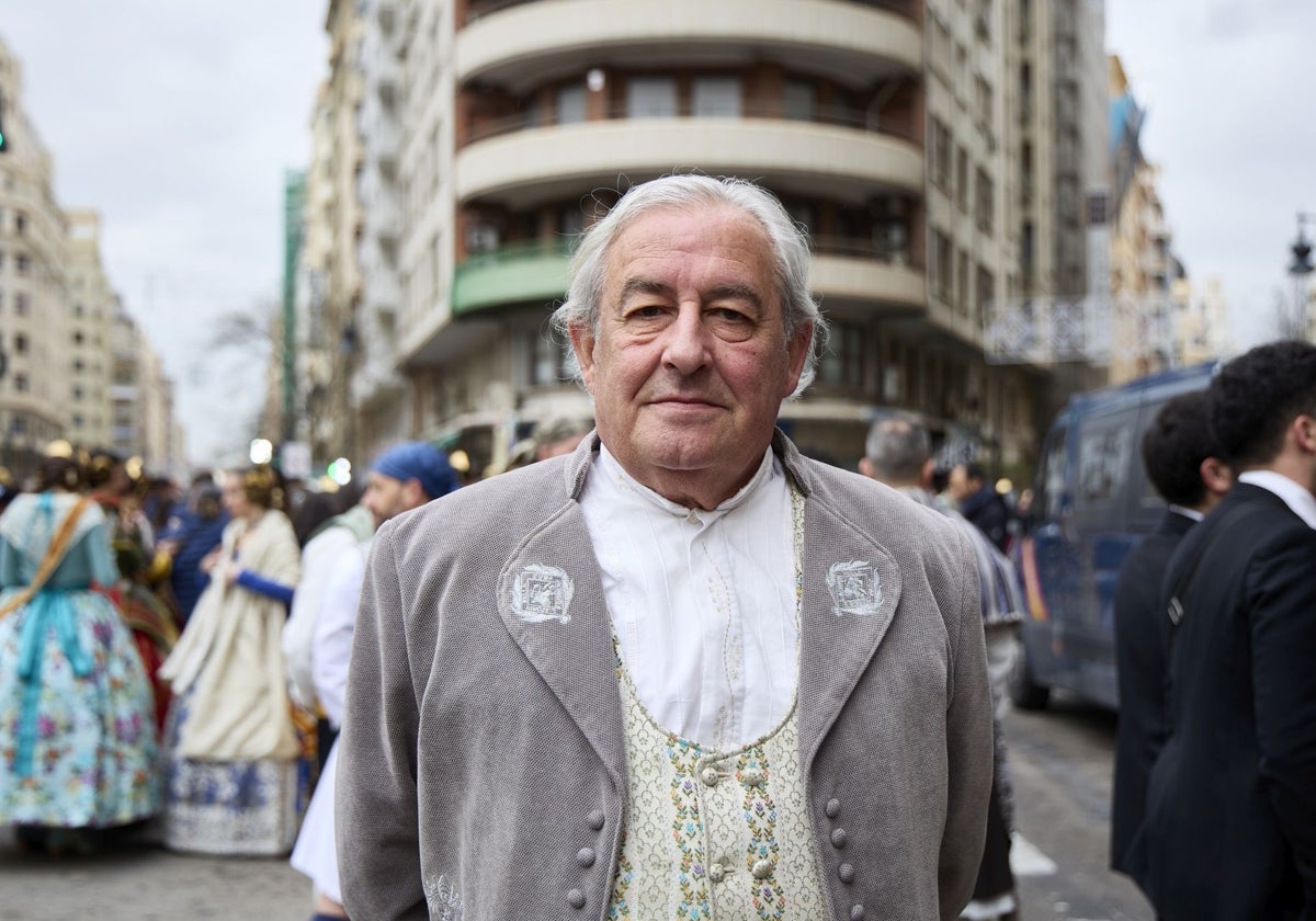 José Jiménez, presidente de la falla Cuba-Literato Azorín.