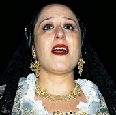 Una de las fotografías de Francesc Planes, donde el artista ha querido captar la esencia de las Fallas.