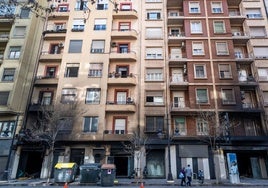 El estado en el que quedó el bingo incendiado de Valencia.