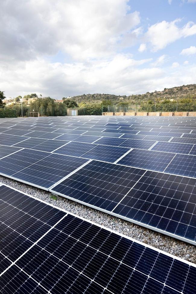 Instalación de energía fotovoltaica.