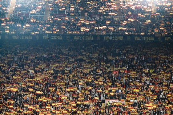 La grada de Mestalla.