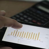 Precio de la luz durante varios meses.