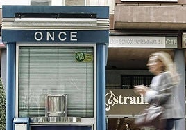 Un kiosco de la ONCE en una imagen de archivo.