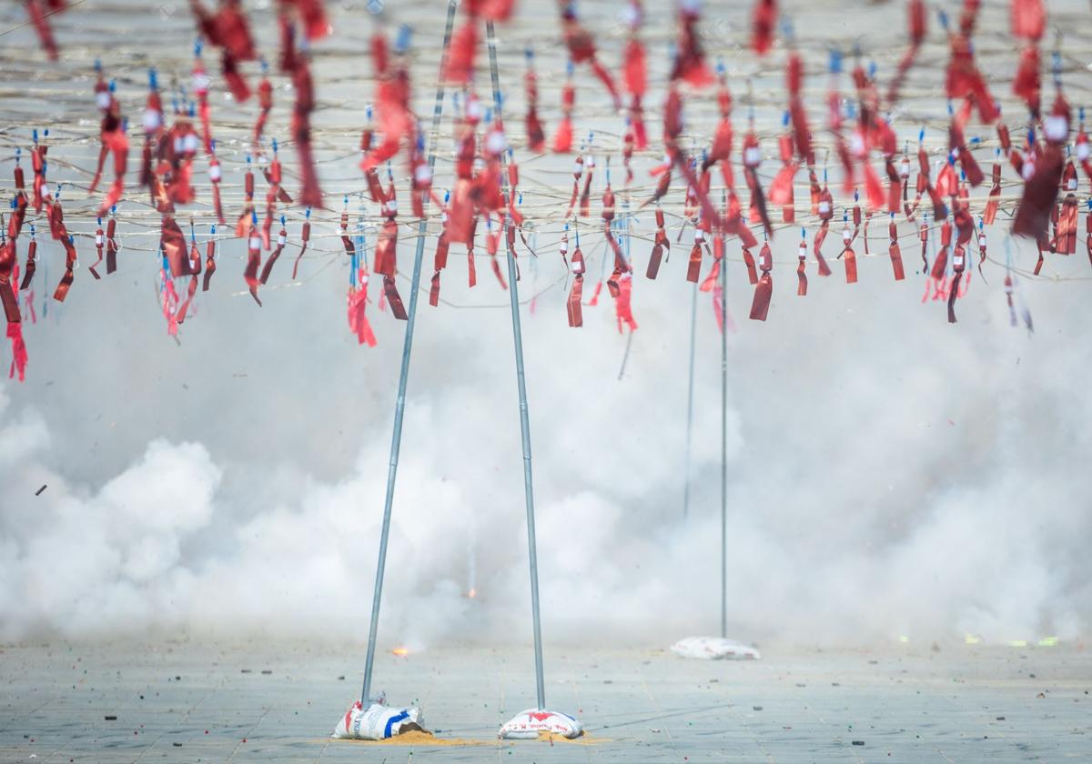 Mascletà a cargo de Pirotecnia Alto Palancia.